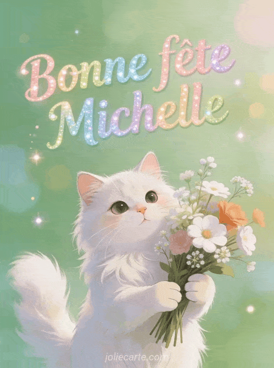 Bonne fête Michelle - Michelle gif bonne fete
