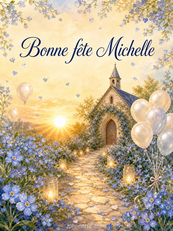 Carte bonne fĂȘte Michelle