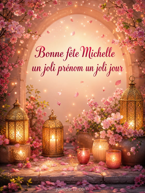 Carte bonne fĂȘte Michelle