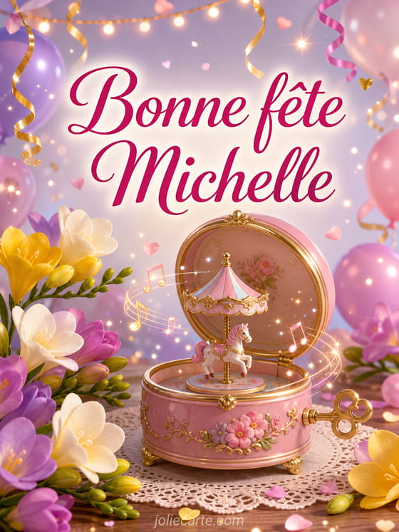 Carte bonne fĂȘte Michelle