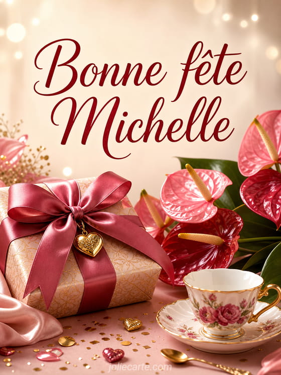 Carte bonne fĂȘte Michelle