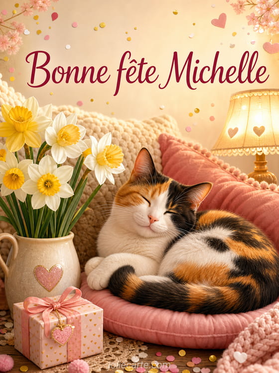 Carte bonne fĂȘte Michelle
