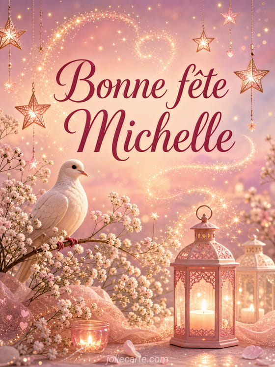Carte bonne fĂȘte Michelle
