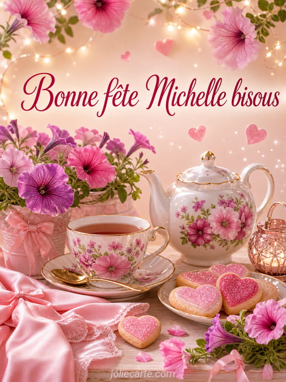 Carte bonne fĂȘte Michelle