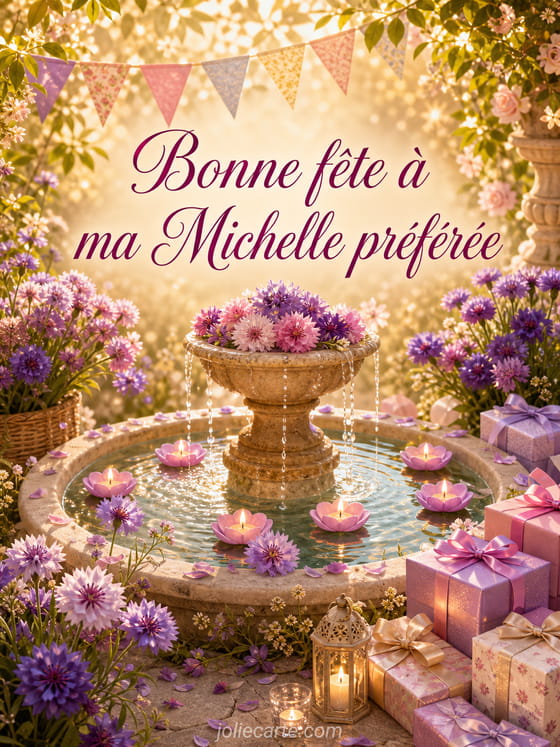 Carte bonne fĂȘte Michelle