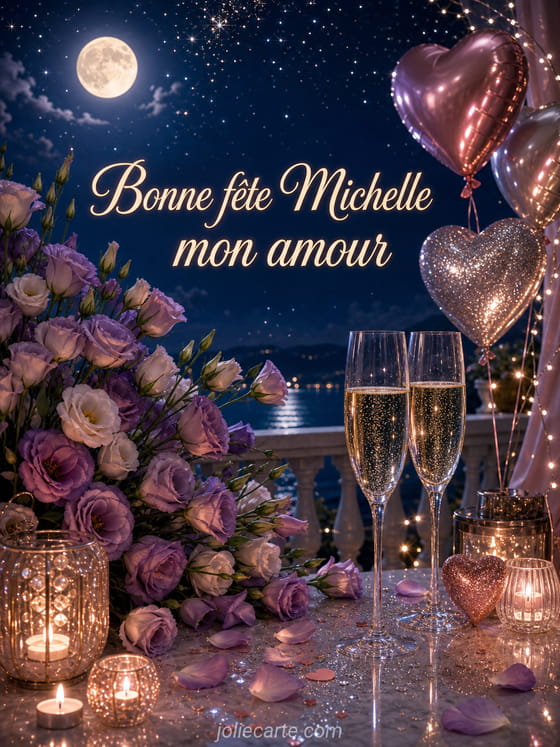 Carte bonne fĂȘte Michelle