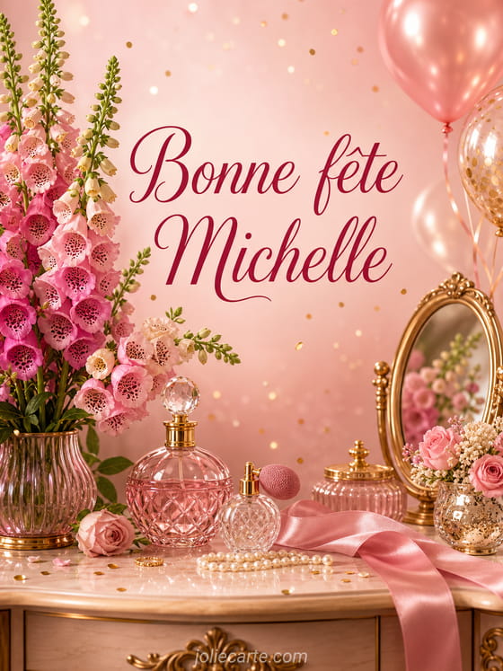 Carte bonne fĂȘte Michelle