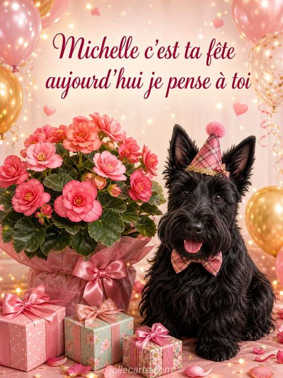 Carte bonne fĂȘte Michelle
