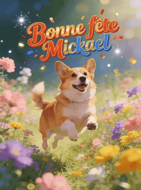 Bonne fête Mickael - Mickael gif bonne fete gratuit