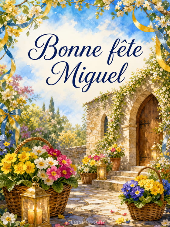 Carte bonne fĂȘte Miguel