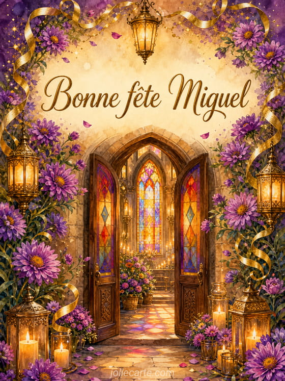 Carte bonne fĂȘte Miguel