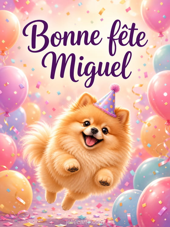 Carte bonne fĂȘte Miguel