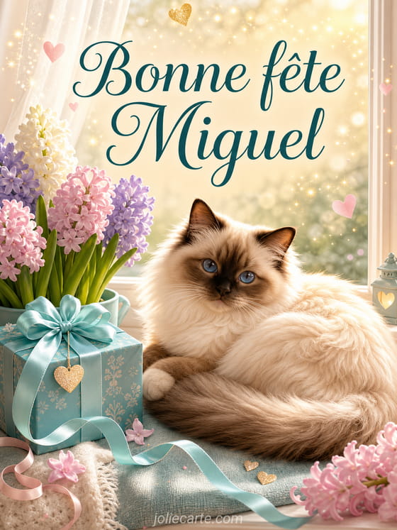Carte bonne fĂȘte Miguel