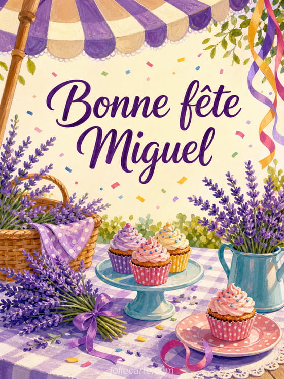 Carte bonne fĂȘte Miguel