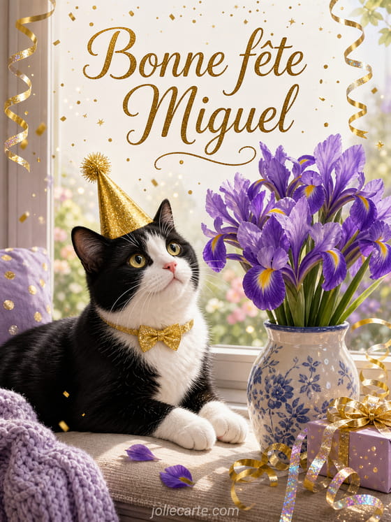 Carte bonne fĂȘte Miguel
