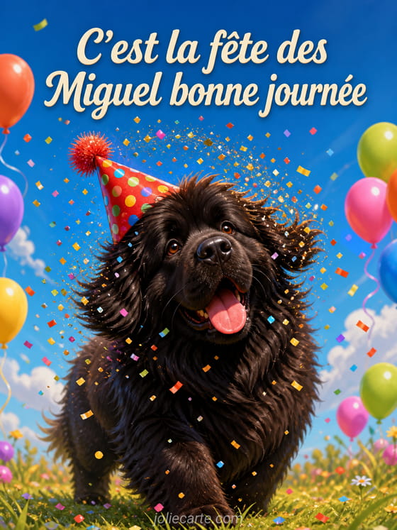Carte bonne fĂȘte Miguel