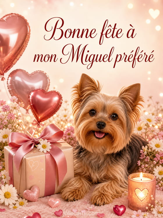 Carte bonne fĂȘte Miguel