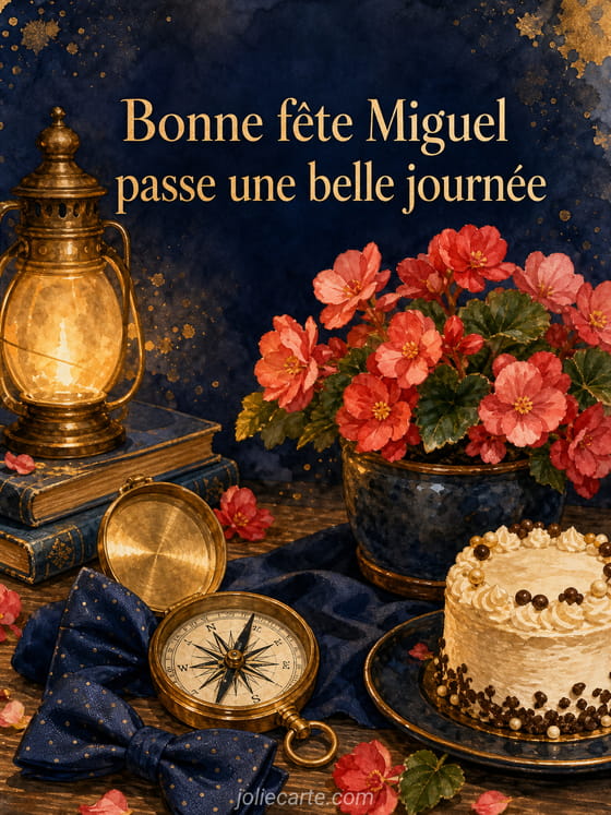 Carte bonne fĂȘte Miguel