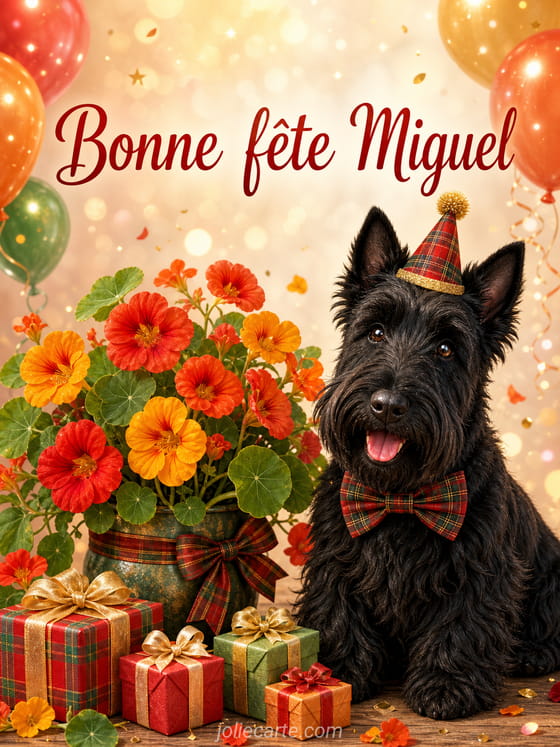 Carte bonne fĂȘte Miguel
