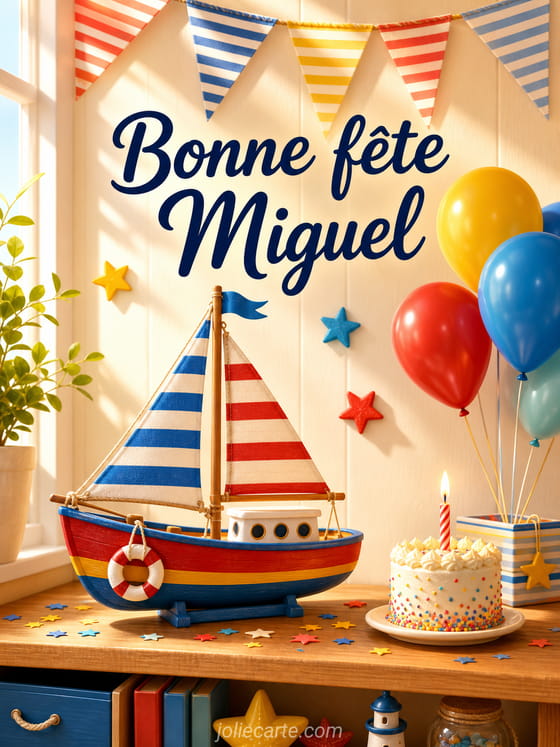 Carte bonne fĂȘte Miguel