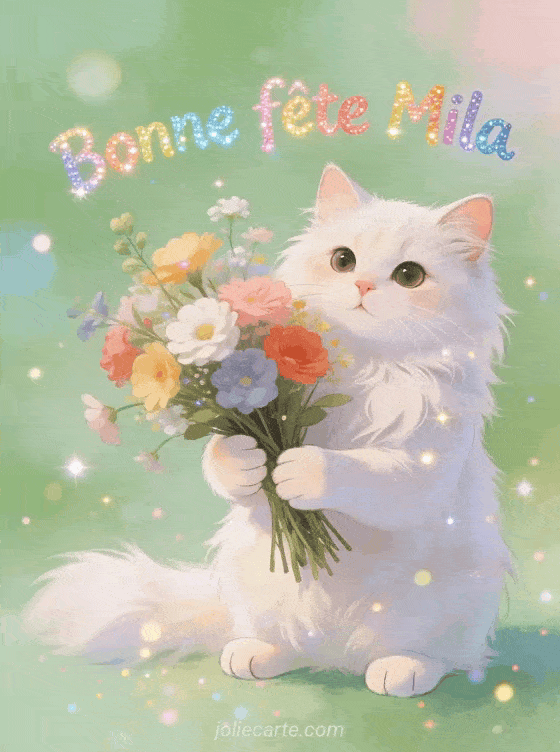 Bonne fête Mila - Mila gif bonne fete