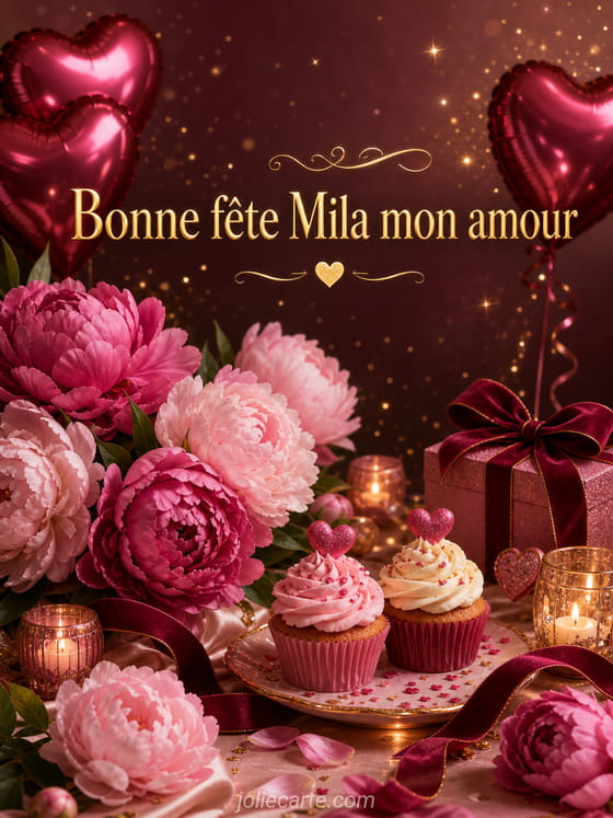 Carte bonne fête Mila