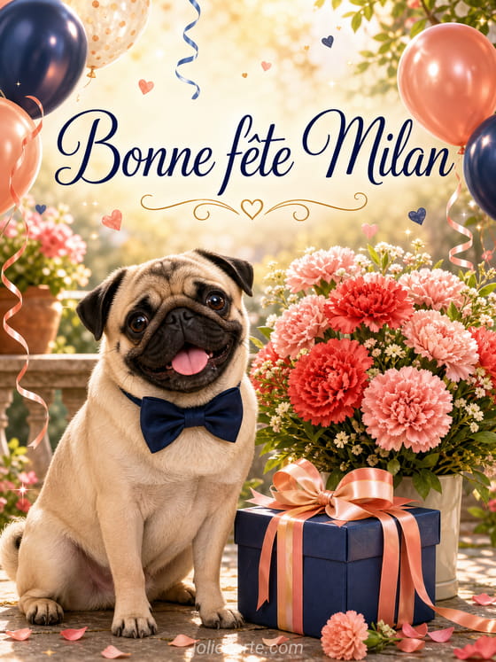 Carte bonne fĂȘte Milan