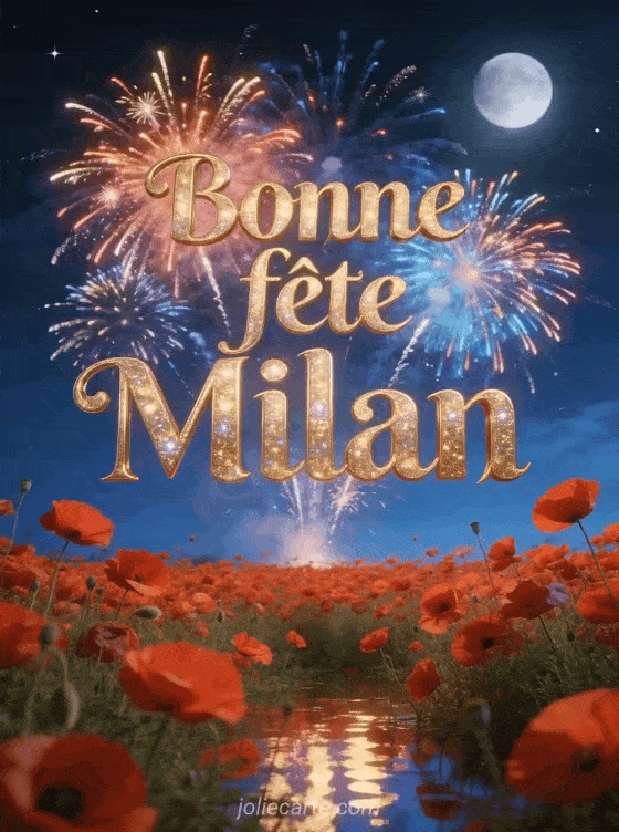 Bonne fête Milan - Bonne fete milan gratuit