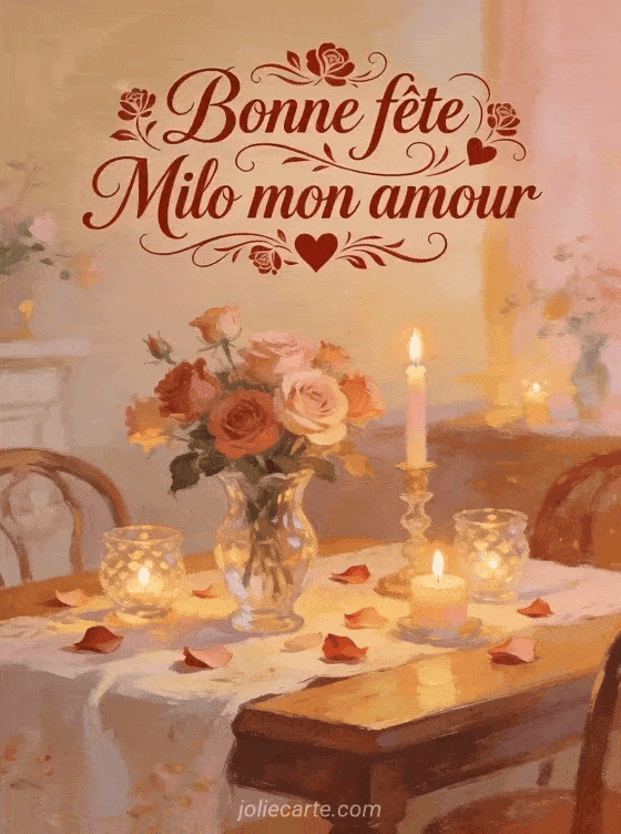Bonne fête Milo - Bonne fete milo mon amour