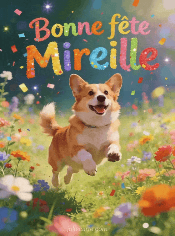 Bonne fête Mireille - Mireille gif bonne fete gratuit