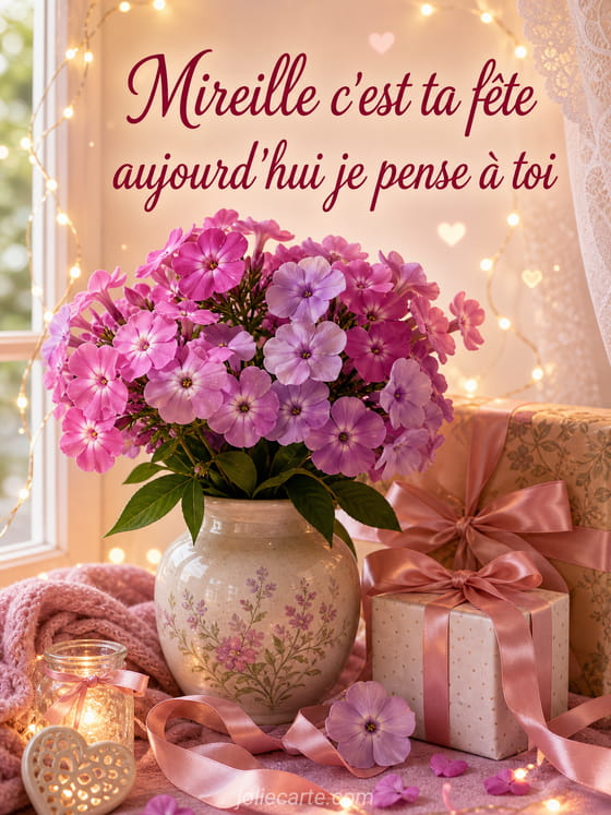 Carte bonne fête Mireille