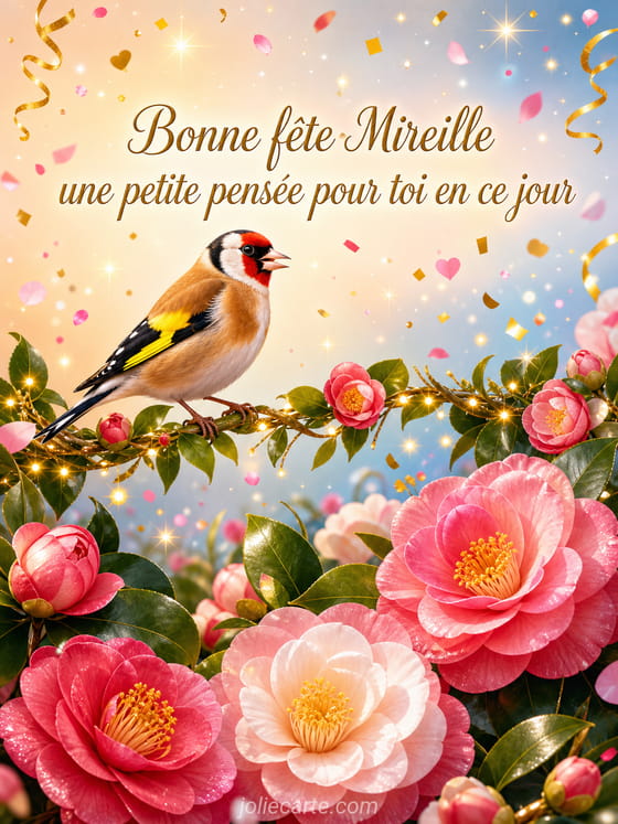 Carte bonne fête Mireille