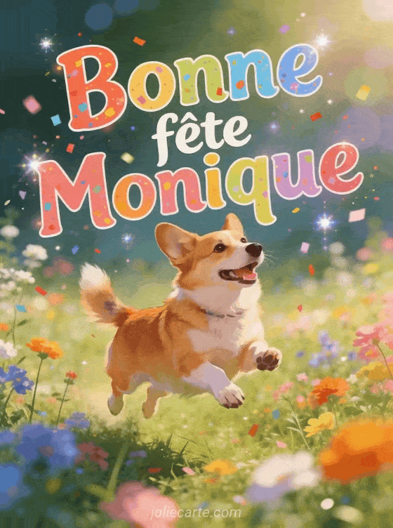 Bonne fête Monique - Monique gif bonne fete gratuit