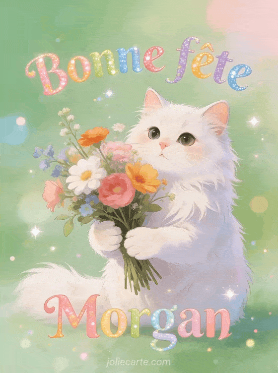 Bonne fête Morgan - Morgan gif bonne fete