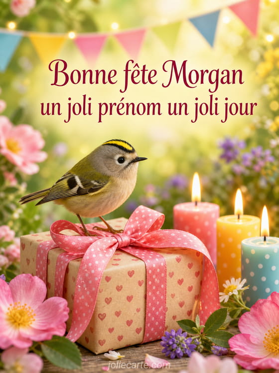 Carte bonne fête Morgan