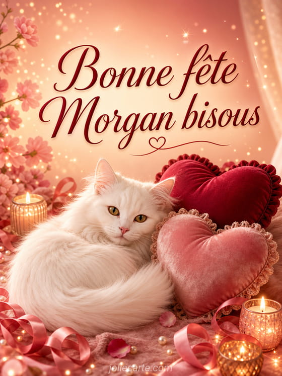 Carte bonne fête Morgan