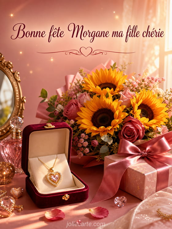 Carte bonne fête Morgane