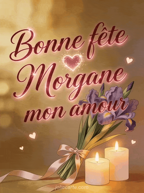 Bonne fête Morgane - Bonne fete morgane mon amour