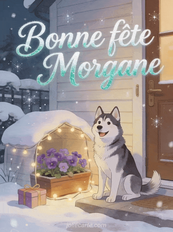 Bonne fête Morgane - Bonne fete morgane chien