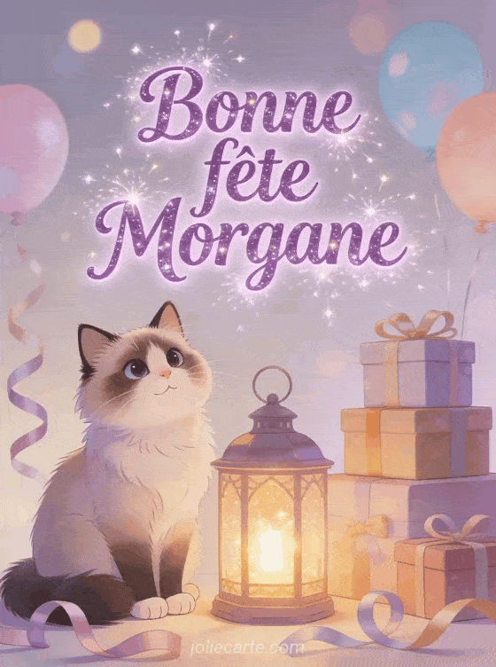 Bonne fête Morgane - Bonne fete morgane gif anime
