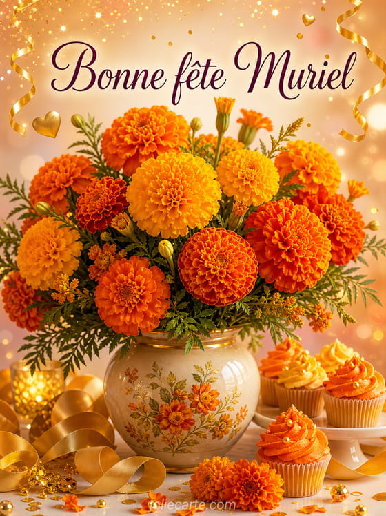 Carte bonne fĂȘte Muriel