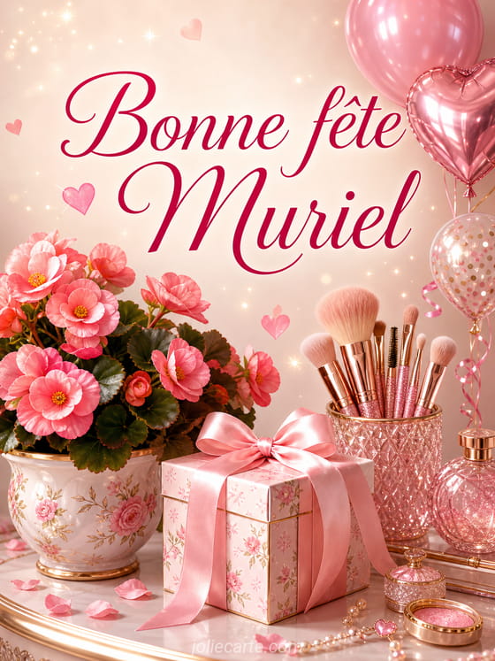 Carte bonne fĂȘte Muriel