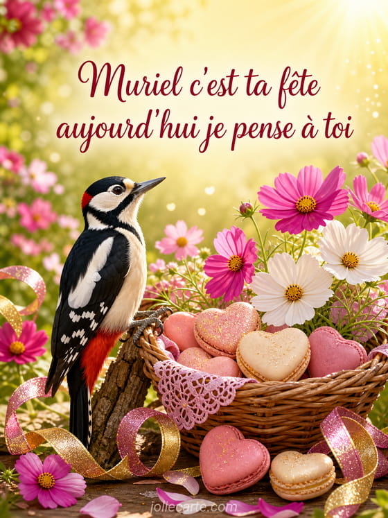 Carte bonne fĂȘte Muriel