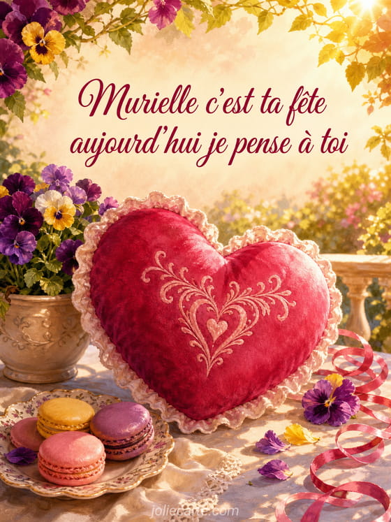 Carte bonne fĂȘte Murielle