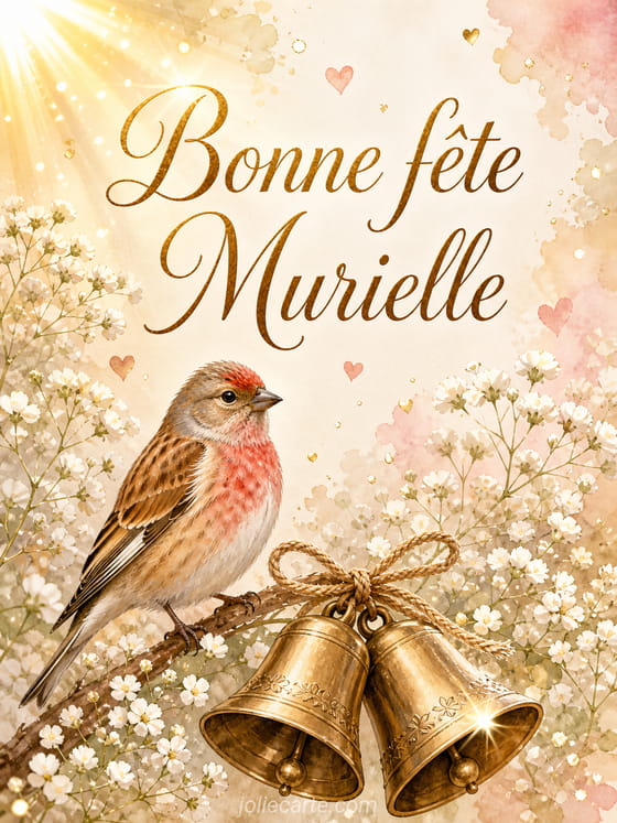 Carte bonne fĂȘte Murielle