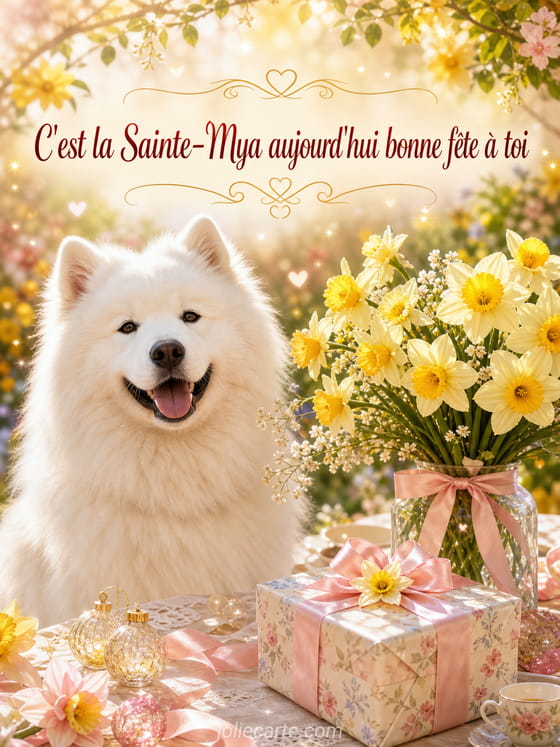 Carte bonne fête Mya