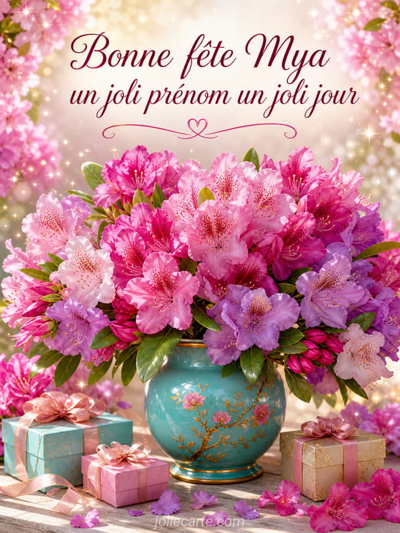 Carte bonne fête Mya