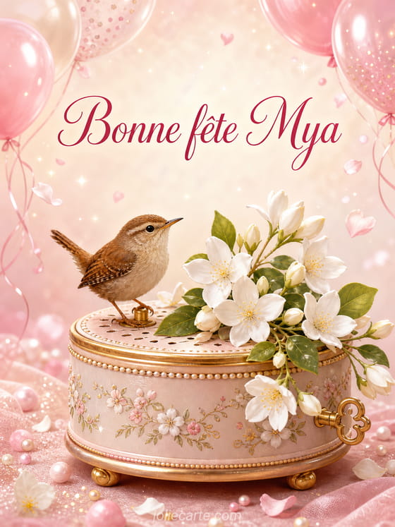 Carte bonne fête Mya