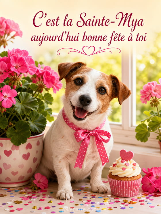 Carte bonne fête Mya