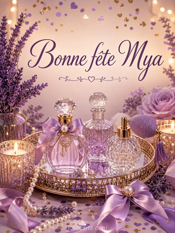Carte bonne fête Mya